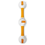 Rotating Suction-Cup Grab Bar, McKesson, White and Yellow