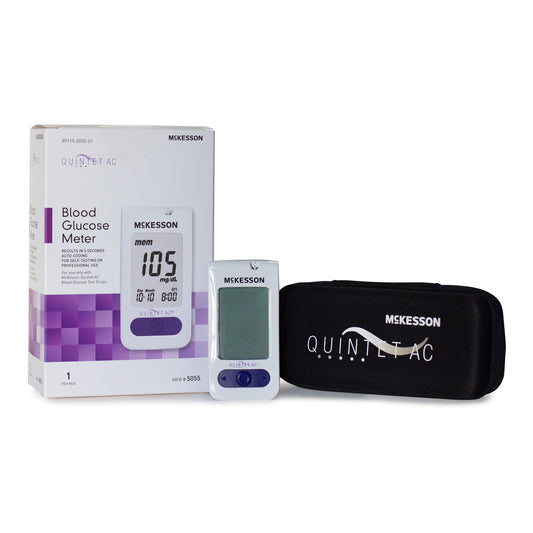 Blood Glucose Meter QUINTET AC® 5 Sec Results Stores up to 500 Results No Coding Required